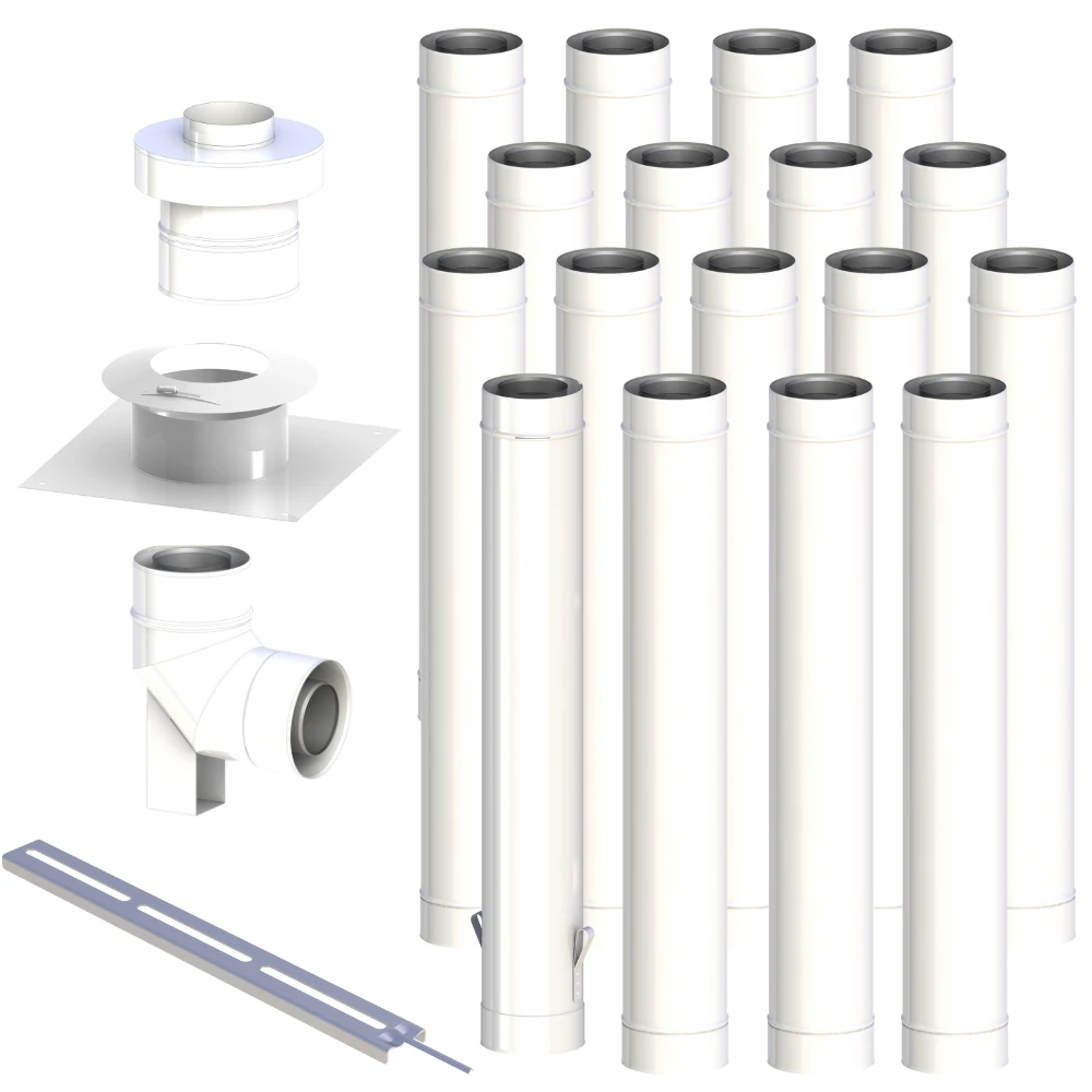 Wkład kominowy fi 60/100 17m do kotła gazowego kondensacyjnego