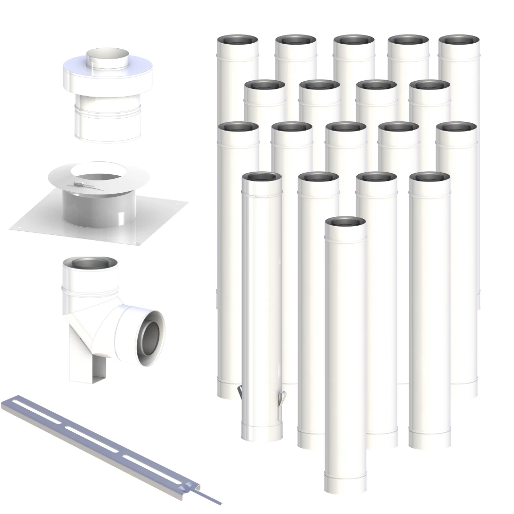 Wkład kominowy fi 60/100 19m do kotła gazowego kondensacyjnego