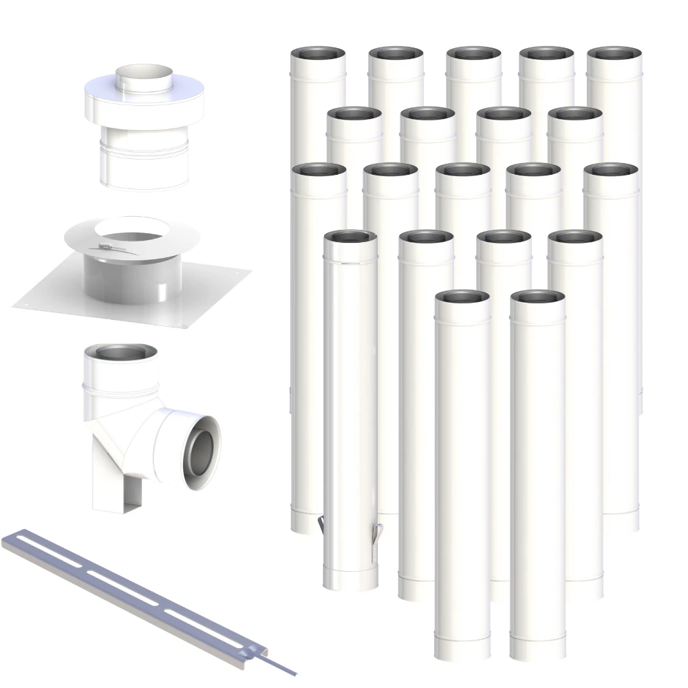 Wkład kominowy fi 60/100 20m do kotła gazowego kondensacyjnego