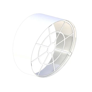 Siatka na wylot spalin do wyrzutu bocznego CSKKS36 i CSKKS35 60/100 biała