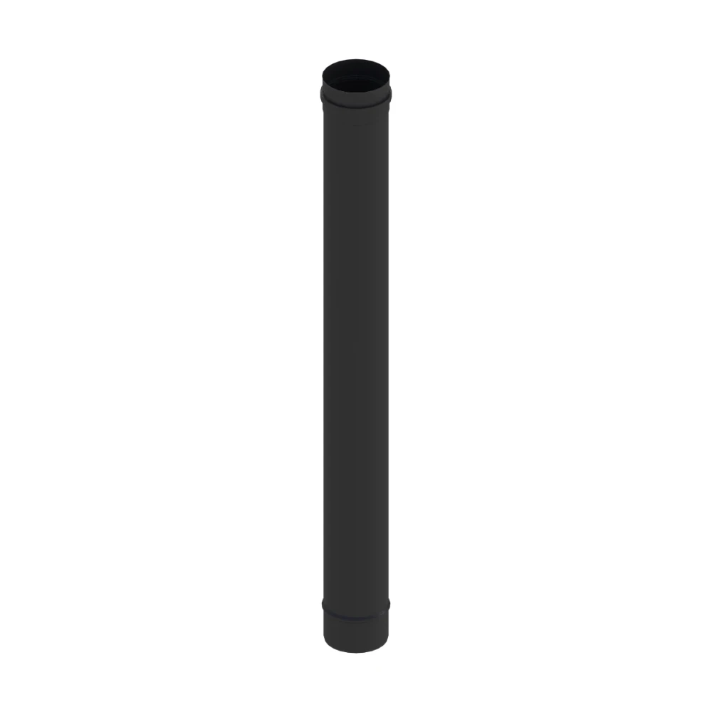 Rura fi80 1m do pelletu czarny mat + uszczelka