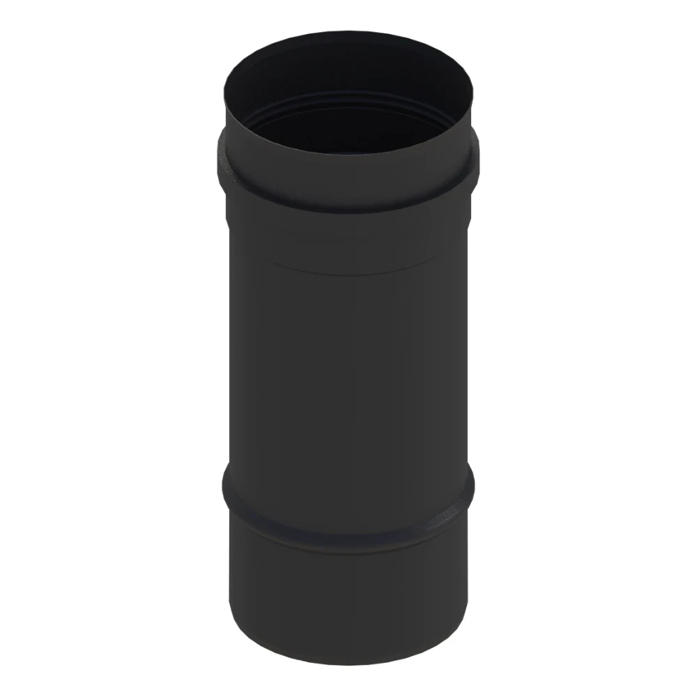 Rura fi80 0,25m do pelletu czarny mat + uszczelka 