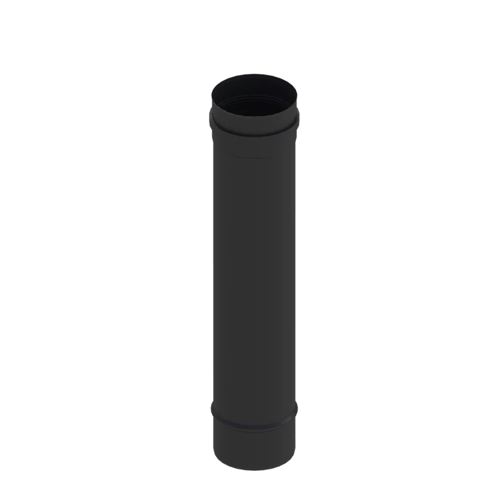 Rura fi100 0,5m do pelletu czarny mat + uszczelka