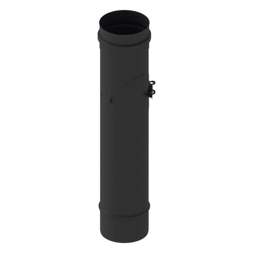 Rura fi80 dł. 500mm z rewizją czarny mat