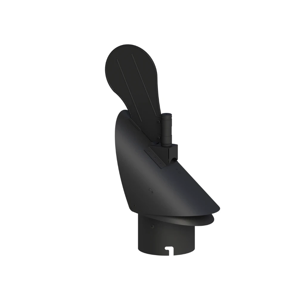 Nasada kominowa typu Strażak fi130 czarny mat 