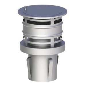 Daszek kominowy typu holenderskiego z rewizją - przyłącze do ceramiki fi160