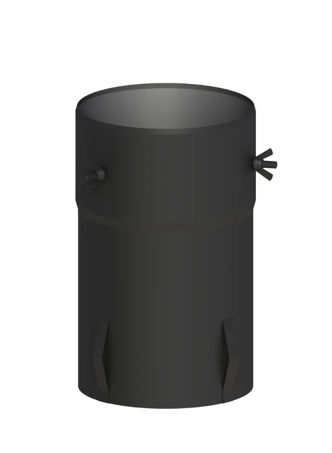 Adapter BASE-2DW do komina izolowanego fi130 czarny mat