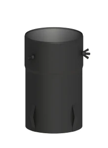 Adapter BASE-2DW do komina izolowanego fi130 czarny mat