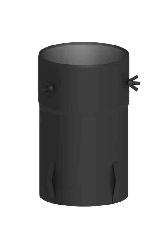 Adapter BASE-2DW do komina izolowanego fi130 czarny mat