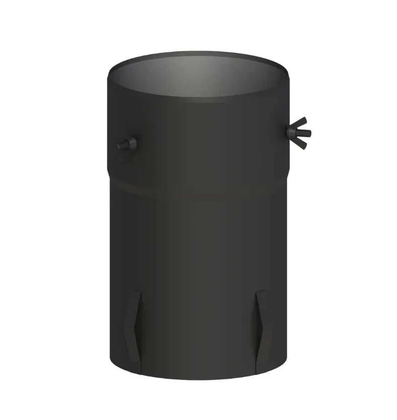 Adapter BASE-2DW do komina izolowanego fi200 czarny mat