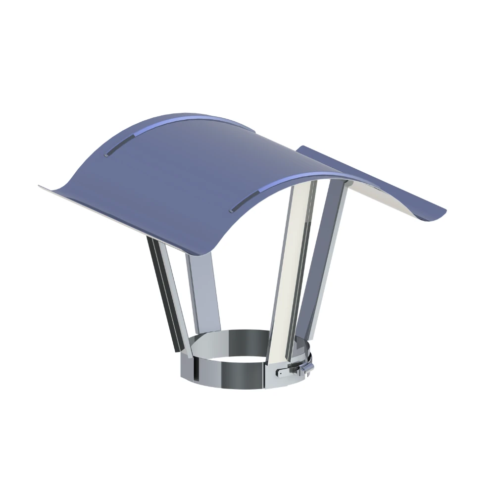 Daszek  kominowy typu napoleon z obejmą gr. 0,8mm fi200