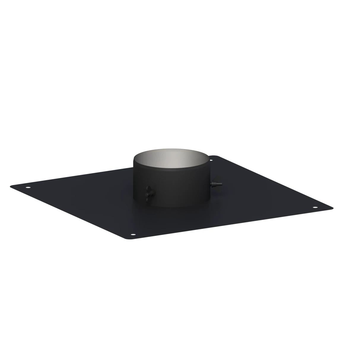 Adapter BASE-1DW do komina izolowanego fi130 czarny mat