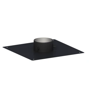 Adapter BASE-1DW do komina izolowanego fi130 czarny mat