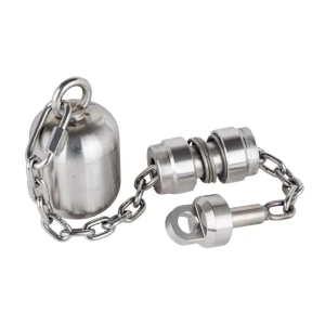 Komplet linowy do czyszczenia komina kula, łańcuch, zacisk, złączki stal nierdzewna