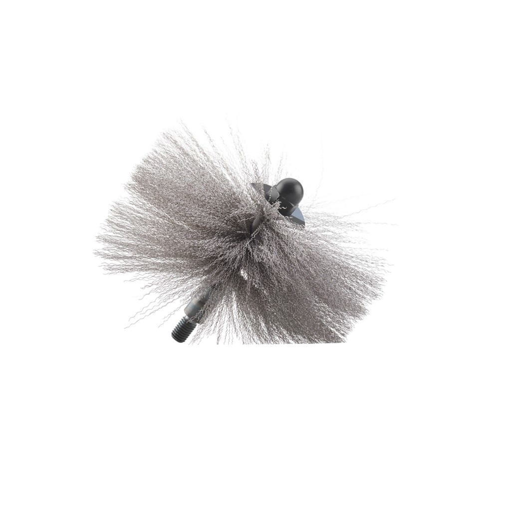 Szczotka kominiarska ze stali nierdzewnej drut falisty fi25cm M10