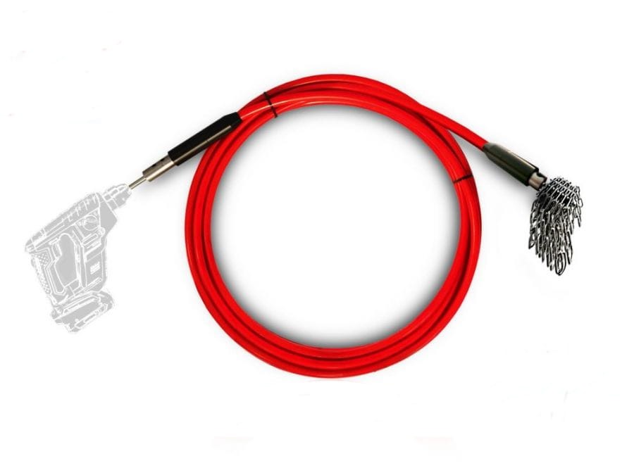 Lanca do czyszczenia kominów 8m na wiertarkę