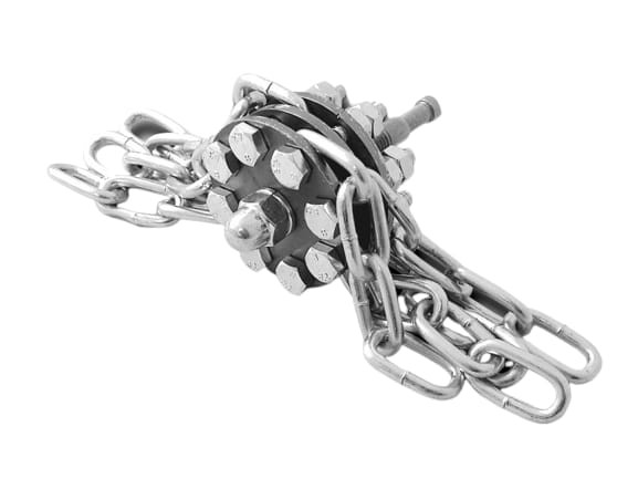 Głowica łańcuchowa do lancy kominiarskiej