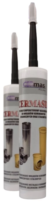 Uszczelniacz do wkładów kominowych stalowych i ceramicznych Cermasil 300 ml