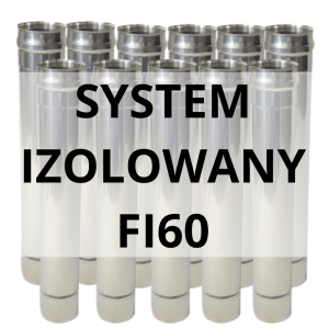 Kolano 90° do komina izolowanego fi60