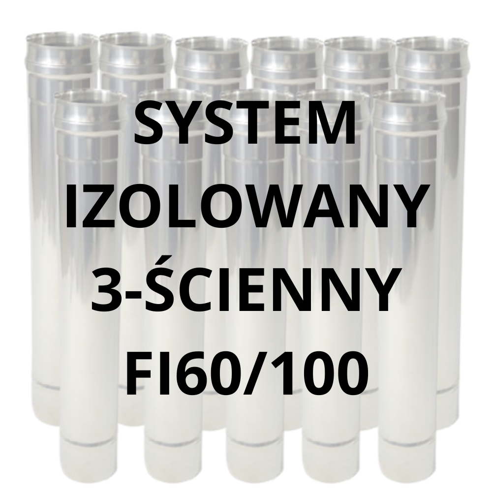 Rozeta ścienna do komina koncentrycznego izolowanego fi60/100 